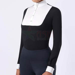 Camisa de Equitación Profesional para Mujer, Transpirable, Absorbente de Humedad, Impermeable, Cortavientos, de Spandex/Poliéster - Product Image 2