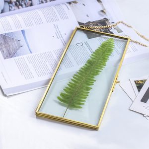 High Quality Brass and Glass Light Weight Wall <b>Mounted</b> Photo <b>Frame</b> <b>with</b> Customizable Design for Home & Office Decoration - Product Image 3