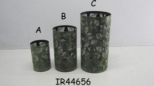 Etched Design Metal Candle Jar <b>Hurricane</b> Handicraft Design Candle Holder Jar decorative Metal <b>Lantern</b> Centerpiece holiday Decor - Product Image 2