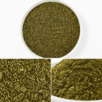Thé vert décaféiné en feuilles brisées pour la fabrication de sachets de thé, infusion chaude et thé glacé, vente en gros, OEM, qualité alimentaire, conventionnel