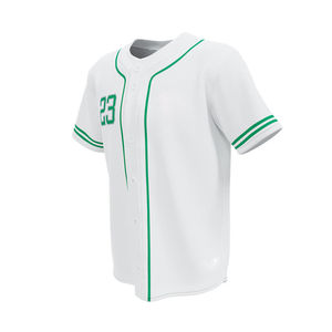 Camiseta de béisbol con logotipo bordado personalizado de alta calidad para hombre, diseño liso a rayas con impresión por sublimación, ropa deportiva de bajo precio - Product Image 5