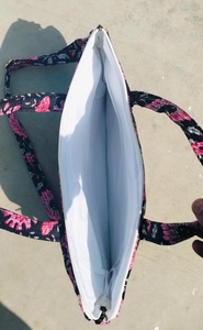 Handmade Luxury Modern Lightweight Eco-Friendly Cotton <b>Laptop</b> <b>Bag</b> Vintage Floral <b>Work</b> Tote Crossbody Waterproof Business Office - Product Image 5