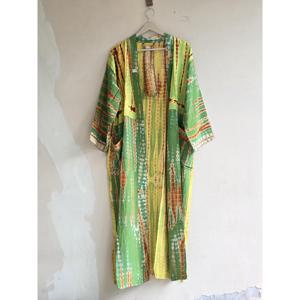 Kimono Vintage de Crepé de Seda, Bata Nupcial Tie-Dye, Ropa de Estar por Casa para Mujer, Cubrebañador - Product Image 2