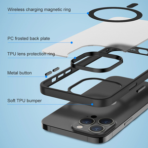Tenchen Matte Mờ Mờ Từ Trường Hợp Điện Thoại Bán Buôn Matte Da Cảm Giác Điện Thoại Bìa Đối Với iPhone 16 - Product Image 2