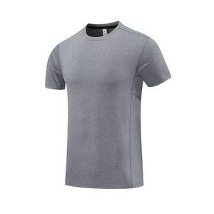 Camiseta para hombre, Camiseta ajustada de secado rápido con cuello redondo, ropa de gimnasio, camisetas tejidas de estilo deportivo con logotipo personalizado para hombre - Product Image 6
