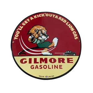 Parede Personalizada Pendurado Garagem Tin Sign Vintage Metal Gasolina Porcelana Esmalte Sign Plate Fabricante