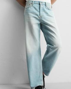 กางเกงยีนส์ทรงหลวมของผู้ชายแบบกำหนดเองกางเกงขายาวสไตล์วินเทจแบบผูกเชือก - Product Image 4