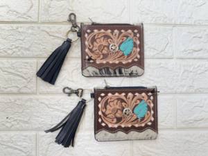 Monedero de cuero de piel de vaca de alta calidad, elegante bolso de mano, billetera delgada, monedero de cuero mecanizado a mano, estilo occidental, monedero Unisex - Product Image 5