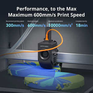 Para Impresora 3D Anycubic Kobra 3 Max Combo, Alta Velocidad, Multicolor, Gran Tamaño de Impresión 420*420*500mm, Velocidad Máxima de 600 mm/s, Boquilla - Product Image 6