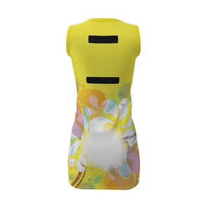 ชุดเครื่องแบบเน็ตบอลของผู้หญิงกระโปรงมีกระเป๋ามีจีบกระโปรง100% น้ำหนักเบาทำจากโพลีเอสเตอร์ออกแบบได้ตามต้องการ - Product Image 6