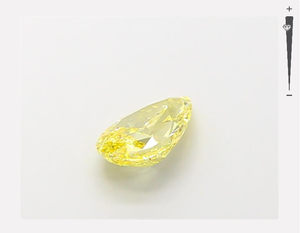 Igi VS1 1.13Ct ความชัดเจนแฟนซีสีเหลืองลูกแพร์ห้องปฏิบัติการที่สร้างขึ้นเพชรเครื่องประดับเพชรที่ดีหลวมมีความชัดเจน VS1 - Product Image 3