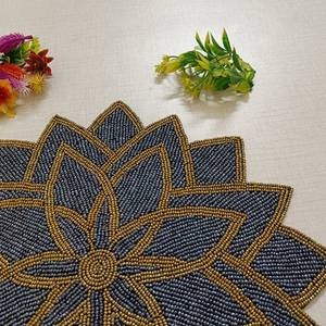 <b>Beaded</b> <b>Placemat</b> Handmade Non-Slip Durable Luxury Dining Holiday Decor Unique Piece MS Handicraft Housewarming - Product Image 6