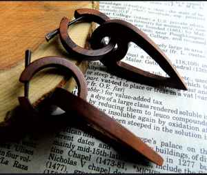 Pendientes de joyería de madera de ébano - Product Image 3