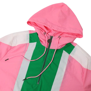 Jersey de nuevo estilo, chaqueta cortavientos informal de nailon para mujer, corte holgado, con capucha, manga larga, básico, tejido a prueba de viento, poliéster - Product Image 4