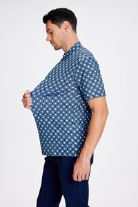 Camisetas de golf de poliéster en blanco por sublimación, camisetas lisas con logotipo personalizado con cuello levantado, polos de talla grande para hombre - Product Image 4