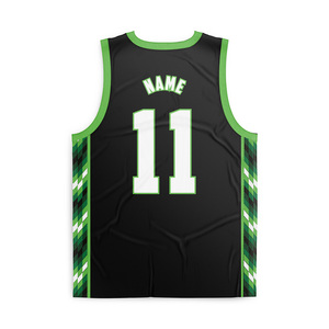 Maillot de basket simple Healy à blocs de couleur et rayures diagonales, col en V, personnalisé pour hommes, femmes et équipes scolaires - Product Image 2