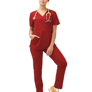 Vêtements de travail unisexes personnalisés à la vente chaude, blouses de travail confortables pour les professionnels de la santé et de la beauté, ensembles de blouses de travail - Product Image 2