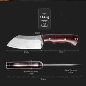 มีดทำครัวกลางแจ้งพร้อมด้ามจับไม้โรสวูด - Product Image 6