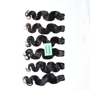 Venta al por mayor 100% cutícula alineada camboyano virgen natural negro ninguno derramamiento Bodywave estilos templo extensiones de cabello humano - Product Image 4