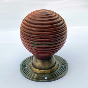 Perilla de puerta de colmena de palisandro victoriano antiguo Período Herrajes victorianos Venta al por mayor Manija de puerta de alta calidad Fabricante a granel - Product Image 2