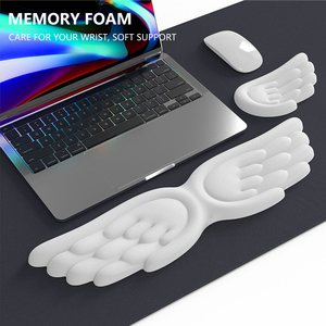 Wholesale Office <strong>Keyboard</strong> Hand <strong>Rest</strong> with Angel Wings Design Memory Foam Wrist Mouse Pad with Wrist <strong>Rest</strong> Support - Product Image 5