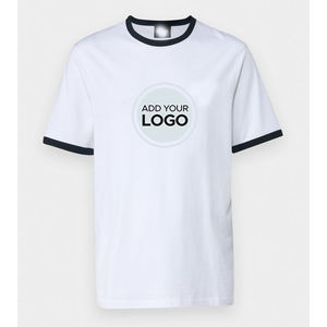 Camiseta de manga corta para hombre, ropa de trabajo con logotipo personalizado grande (tallas regulares y grandes y altas), camisetas con timbre - Product Image 1