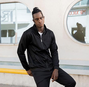 Survêtement d'entraînement en polaire pour homme, imprimé, deux pièces pour le jogging d'hiver - Product Image 4