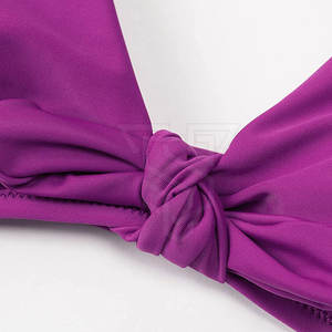 Conjunto de Bikini de 2 Piezas para Mujer, Tallas Grandes, Estampado Completo, Hecho en Pakistán, Spandex/Nylon Teñido con Técnica Lisa - Product Image 6