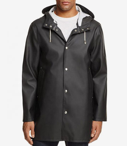 แจ็กเก็ตกันลมไซส์ใหญ่พิเศษสำหรับผู้ชายใช้กลางแจ้งผ้าไนล่อนเนื้อ TPU สามารถนำกลับมาใช้ใหม่ได้สำหรับเดินทางกันฝนกันน้ำได้ - Product Image 5