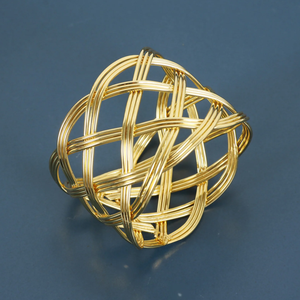 <b>Top</b> Sale Luxury Metal Gold Napkin Ring Stocked <b>Table</b> <b>Decor</b> for Restaurant <b>Wedding</b> Hotel Best Price! - Product Image 5