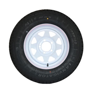 Fabricants de pneus en Chine <span class=keywords><strong>Pneu</strong></span> en caoutchouc solide Pièces de remorque <span class=keywords><strong>Pneu</strong></span> 185R14 équipé d'une jante de <span class=keywords><strong>14</strong></span> <span class=keywords><strong>pouces</strong></span> - Product Image 4