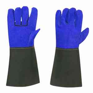 Guantes de soldadura de cuero de piel de cabra Premium Unisex de alta visibilidad suave y suave personalizado al por mayor guantes de soldadura de cuero - Product Image 2