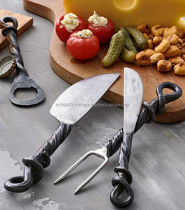 Hot Sale <b>Set</b> of 3 Antique Finished Hand Forged Metal <b>Cheese</b> <b>Set</b> - Product Image 3