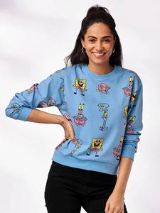 เสื้อสเวตเตอร์แฟชั่นผู้หญิงเสื้อครอปของผู้หญิงเสื้อแฟชั่นฮิปฮอปทรงหลวมไซส์ใหญ่พิเศษ - Product Image 6