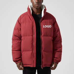 Chaqueta Bomber de Hombre Oversize con Cuello Alto, Logo Frontal, Impermeable, Transpirable, Forro de Lana, Estilo Urbano, Personalizable OEM - ¡Gran Oferta! - Product Image 5