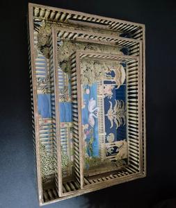 Plateau en bois imprimé MDF de conception personnalisée, plateau de service en bois émaillé de qualité, forme ovale, meilleur prix pour une utilisation à la maison et en cuisine, en vente - Product Image 6