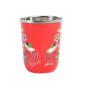 Émail écologique imprimé verre d'acier design adorable accessoire de cadeau de Noël de qualité supérieure design antique - Product Image 3