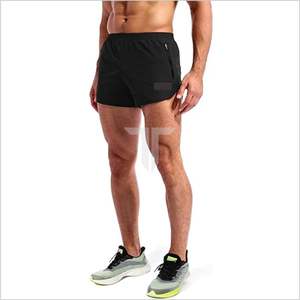 กางเกงออกกำลังกายขาสั้นผู้ชายสไตล์สตรีทเอวยางยืดสีพื้นย้อมสีเรียบแห้งเร็วเป็นมิตรกับสิ่งแวดล้อม - Product Image 3