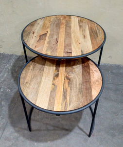 Mesa auxiliar decorativa Diseño superior de madera vintage Personalización en diseño superior o de color - Product Image 1