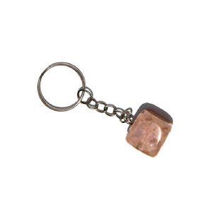 Llavero de cristal de alta calidad, cuarzo de ágata Sakura, cubo de piedra natural, regalos para mujeres, mayorista de llaveros - Product Image 3