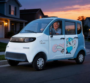 Scooter à cabine semi-intégrée 72V 50 km/h avec batterie 58 Ah, frein à disque, capacité de montée de 25 % pour les trajets urbains et les ruelles. - Product Image 1