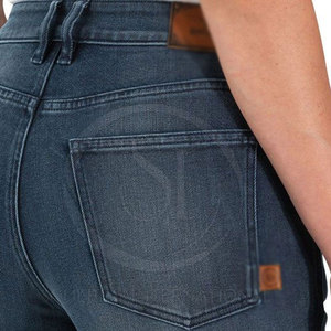Salopette décontractée pour femmes de haute qualité, marque privée, 100% coton, légère, couleur unie, devant plat, pantalon en jean respirant - Product Image 5