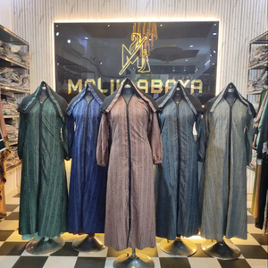 Fabricante de piezas de estilo árabe musulmán primavera y otoño nuevas mujeres largas abaya Dubai musulmán vestido musulmán abaya Mujer - Product Image 1