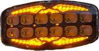 Phare de travail ovale 10 pouces, projecteur LED étanche 12-36V, lampe de position bicolore, phare de conduite LED pour camion, tout-terrain, 4x4, SUV