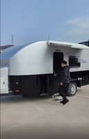 Caravane monocoque légère en fibre de carbone de 6 m, masse à vide de 1500 kg, conforme aux normes australiennes, pour le camping