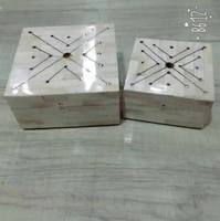 Boîte à bijoux en bois de tilleul, cuir et velours, incrustation mosaïque polie de luxe, artisanale, pour cadeaux, décoration intérieure, écologique et multifonctionnelle