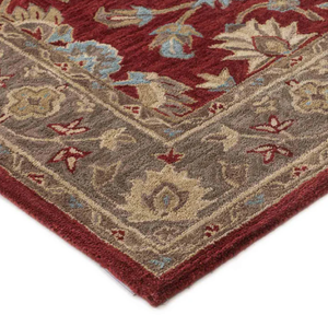 Hecho a mano vibrante chocolate negro mano copetudo alfombra India hermoso patrón abstracto tamaño personalizable disponible en rojo multicolor - Product Image 5