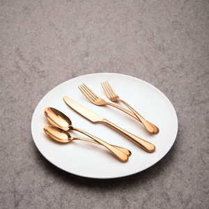 Ensemble de vaisselle à poignée créative de qualité supérieure couteaux en acier inoxydable cinq pièces fourchettes et cuillères Design populaire - Product Image 6