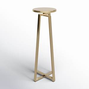 Recién llegado, mesa auxiliar con forma redonda, diseño de lujo, duradero y ecológico para decoración de hogar y oficina, mesa auxiliar de Pedestal - Product Image 6