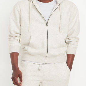 Sudadera con capucha personalizada con cremallera para hombre en estilo callejero hecha con material duradero para invierno teñido liso e impreso digitalmente - Product Image 2